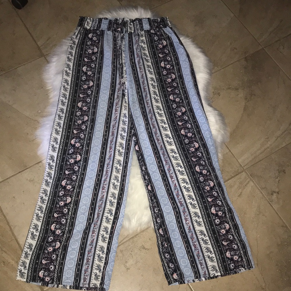 Joe B - NWOT Blue Stripe Boho Pants - L